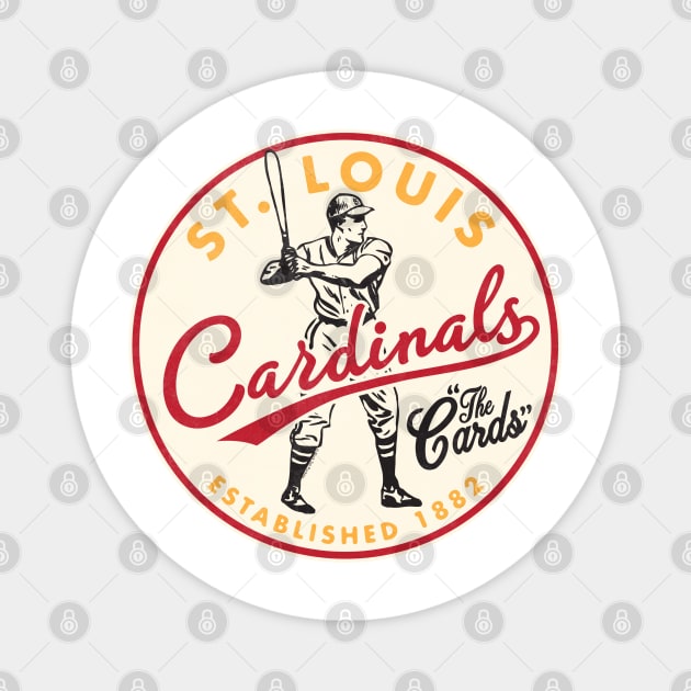 Old Style St. Louis Cardinals by Buck Tee Magnet by Buck Tee